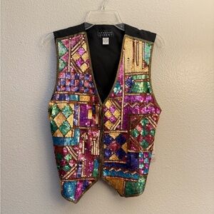 Spenser Jeremy Multicolor Sequin Vest